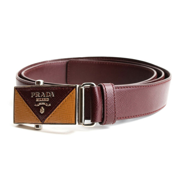 Prada Milano Belt Men size 100 Bordo - Picture 1 of 4